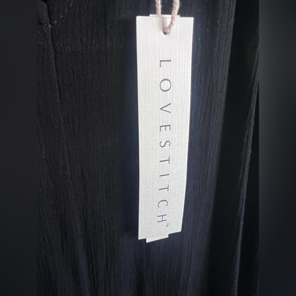 NWT! Lovestitch black maxi dress - Picture 7 of 8
